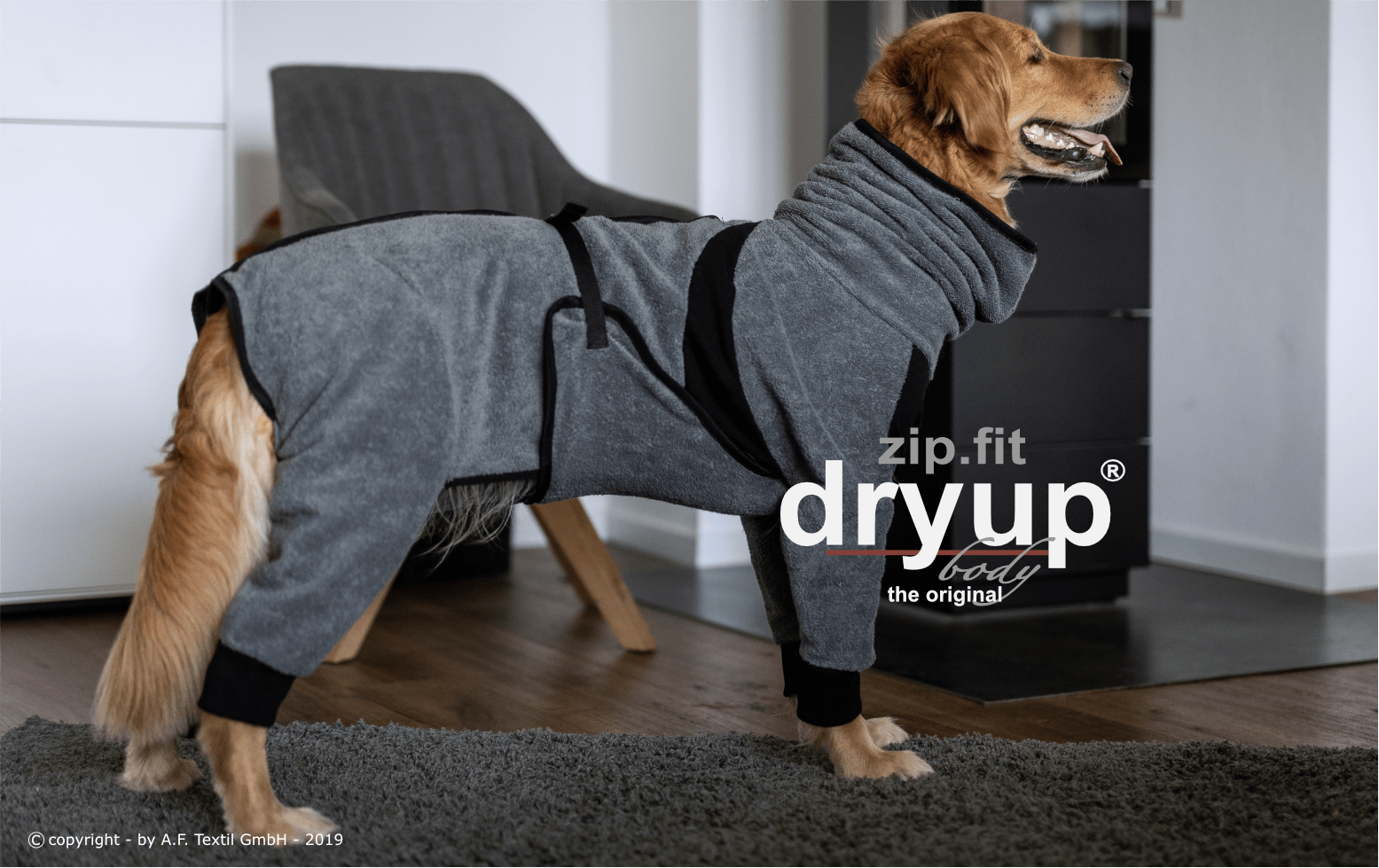 Dryup Body Zip Fit Anthrazit kuivaushaalari