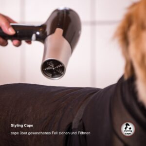 styling cape header hairdryer