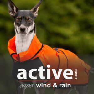 Active cape Elastic Wind & Rain Orange