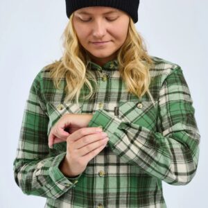 Pinewood Felicia naisten flanellipaita vihreä